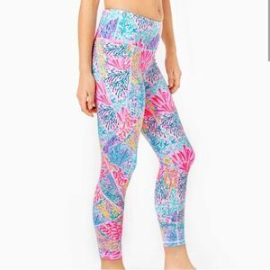 NWT Lilly Pulitzer Weekender High Rise Leggings Splash dance Size Small